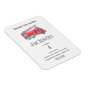 ミニマモダンリストのファイアマン誕生日パーティー マグネット (右側)