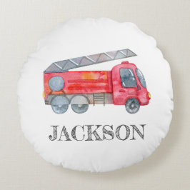 ミニマモダンリストのファイアマン誕生日パーティー ラウンドクッション