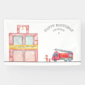 ミニマモダンリストのファイアマン誕生日パーティー 横断幕 (横)