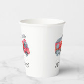 ミニマモダンリストのファイアマン誕生日パーティー 紙コップ (右)