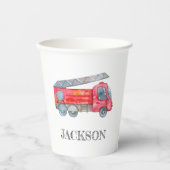 ミニマモダンリストのファイアマン誕生日パーティー 紙コップ (正面)