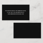 ミニマモダンリストのブはっきりしたロ結婚ックのウェブサイト エンクロージャーカード (正面/裏面)