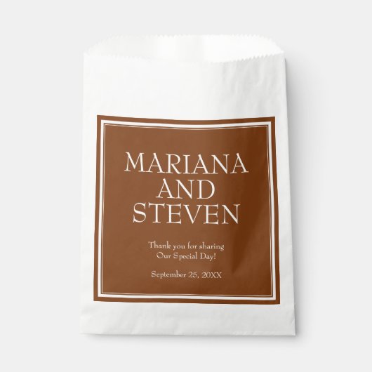 ミニマモダンリストのブラウンバッグ フェイバーバッグ (正面)