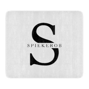 ミニマモダンリストのブラッパーソナライズされたクネーム カッティングボード