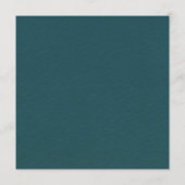 ミニマモダンリストのブルーパーム結婚リーフテーブル メニュー (裏面)