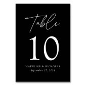 ミニマモダンリストのブ結婚ラック テーブルナンバー (裏面)