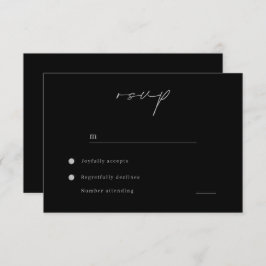 ミニマモダンリストのブ結婚ラック 出欠カード