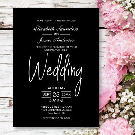 ミニマモダンリストのブ結婚ラック 招待状