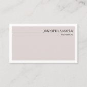 ミニマモダンリストのプレーンエレガントヴィンテージ色 名刺 (正面)