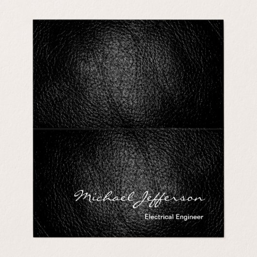 ミニマモダンリストのプレーンブラックグレー 名刺 (外部フラット)