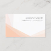 ミニマモダンリストのプロフェッショナルエレガントテンプレート 名刺 (裏面)