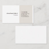 ミニマモダンリストのプロフェッショナルエレガントテンプレート 名刺 (正面/裏面)