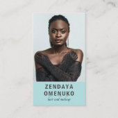 ミニマモダンリストのヘアメイクアップアーティスト写真広場 名刺 (正面)