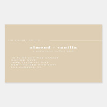 ミニマモダンリストのベージュ包装キャンドル化粧品