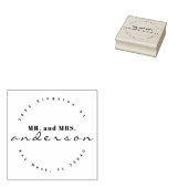 ミニマモダンリストのミセス・差出人住所 ラバースタンプ (押印)