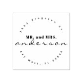 ミニマモダンリストのミセス・差出人住所 ラバースタンプ (インプリント)