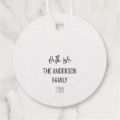 ミニマモダンリストのメリー・クリスマス実在金ゴールド フェイバータグ (裏面)