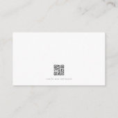 ミニマモダンリストのモノグラムの結婚葉のウェブサイト エンクロージャーカード (裏面)