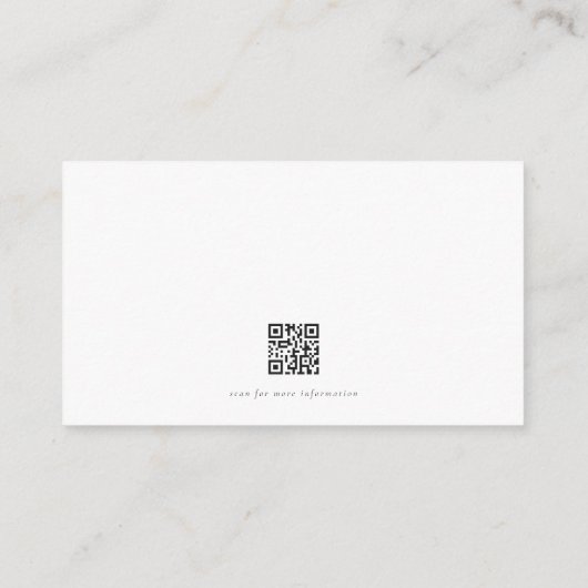 ミニマモダンリストのモノグラムの結婚葉のウェブサイト エンクロージャーカード (裏面)