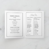 ミニマモダンリストのモノグラム結婚の絵文字カード 招待状 (内部)