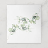 ミニマモダンリストのユーカリ結婚ー緑 プレイスカード (外部開封)