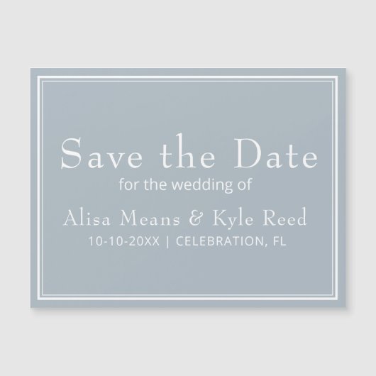 ミニマモダンリストのライトグレー日付を保存 (正面)