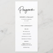 ミニマモダンリストの両結婚面 プログラム (正面)