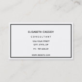 ミニマモダンリストの両面名刺 名刺 (裏面)