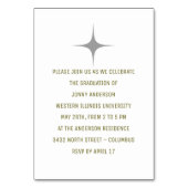 ミニマモダンリストの写真とスクリプト テーブルナンバー (裏面)