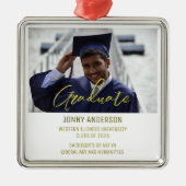 ミニマモダンリストの写真とスクリプト メタルオーナメント (正面)