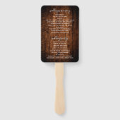 ミニマモダンリストの写真の手結婚のファンプログラム ハンドファン (裏面)