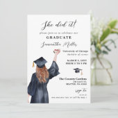 ミニマモダンリストの写真彼女はそれを卒業した 招待状 (スタンド正面)