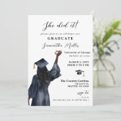 ミニマモダンリストの写真彼女はそれを卒業した 招待状 (スタンド正面)