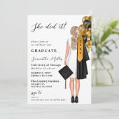 ミニマモダンリストの写真彼女はそれを卒業した 招待状 (スタンド正面)