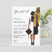 ミニマモダンリストの写真彼女はそれを卒業した 招待状 (スタンド正面)