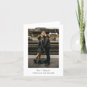 ミニマモダンリストの写真空白のLove and サンキューカード