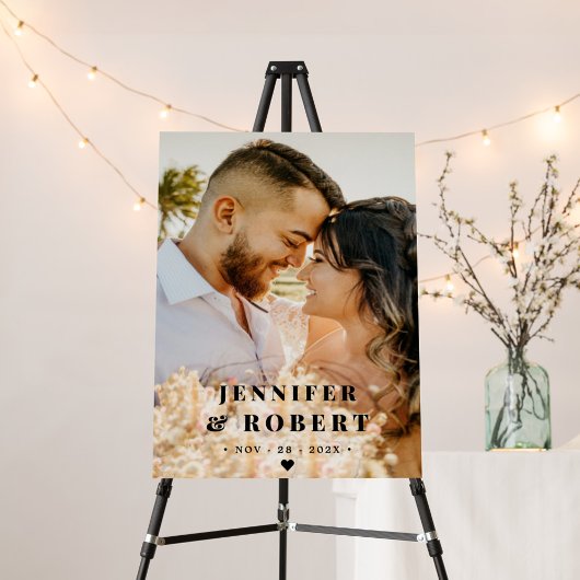 ミニマモダンリストの写真結婚の ポスター