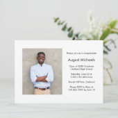 ミニマモダンリストの卒業パーティーの写真 招待状 (スタンド正面)