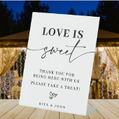 ミニマモダンリストの台本の愛は甘い好意のサイン 台座サイン