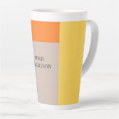 ミニマモダンリストの名前 カフェラテマグ (右アングル)