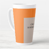 ミニマモダンリストの名前 カフェラテマグ (左アングル)