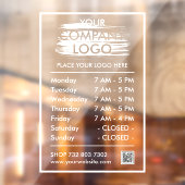 ミニマモダンリストの営業時間。会社のロゴ ウィンドウサイン (シート2)