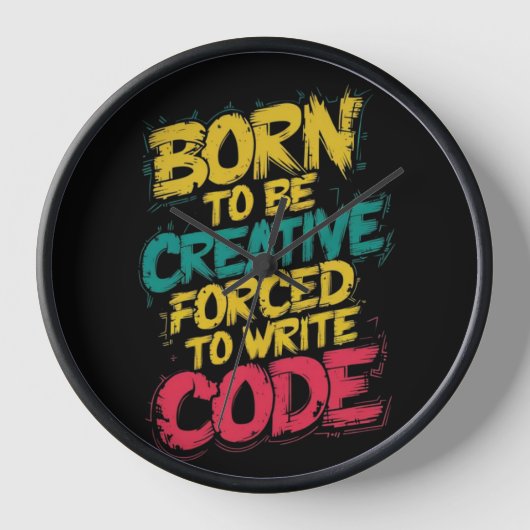 ミニマモダンリストの壁時計 – Createfulデザイン 壁時計 (正面)