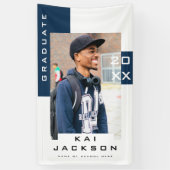 ミニマモダンリストの大学院写真卒業パーティー 横断幕 (縦)