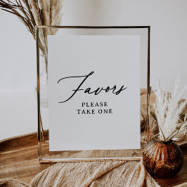 ミニマモダンリストの好意サイン ポスター