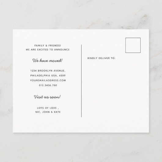 ミニマモダンリストの客室が移動 案内ポストカード (裏面)