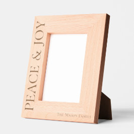 ミニマモダンリストの平和と喜びクリスマスレーザー レーザー彫刻フレーム