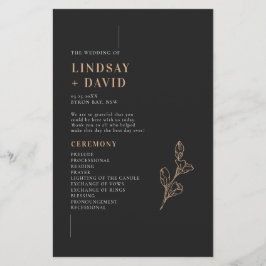 ミニマモダンリストの式結婚プログラム