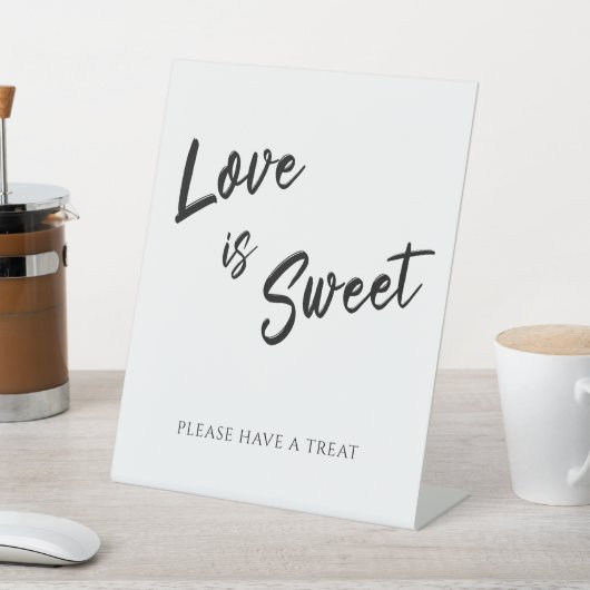 ミニマモダンリストの恋はスウィート結婚のペデスタルS 台座サイン (インサイチュ)