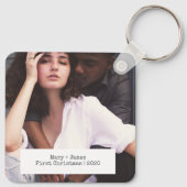 ミニマモダンリストの愛婚約したの写真 キーホルダー (裏面)